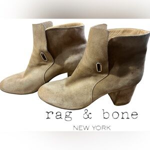 rag & bone suede booties size 38 1/2